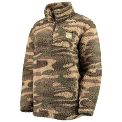 NHL Camo New York Rangers G-III Sports by Carl Banks Women's Sherpa Quarter-Zip Jacket