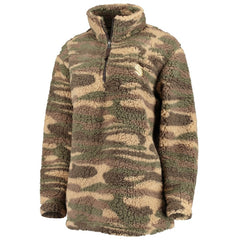 NHL Camo Seattle Kraken G-III Sports by Carl Banks Women's Sherpa Quarter-Zip Jacket