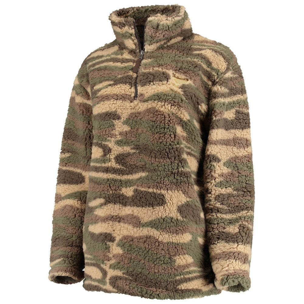 NHL Camo St. Louis Blues G-III Sports by Carl Banks Women's Sherpa Quarter-Zip Jacket