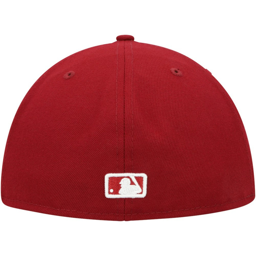 MLB Tampa Bay Rays New Era White Logo 59FIFTY Fitted Hat