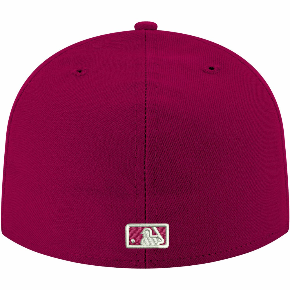 MLB Minnesota Twins New Era White Logo 59FIFTY Fitted Hat