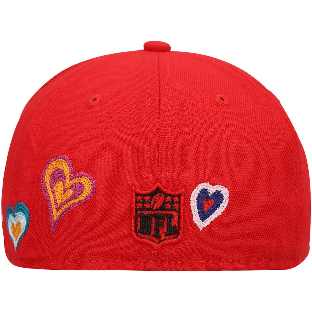 Chain Stitch Heart 59FIFTY Fitted Hat - Kansas City Chiefs