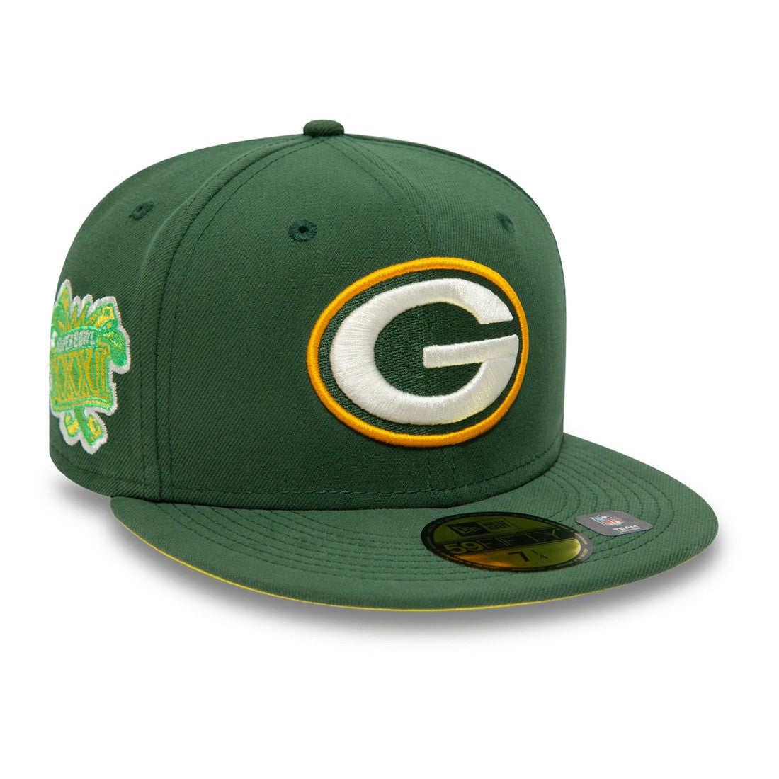 Super Bowl XXXI Citrus Pop 59FIFTY Fitted Hat - Green Bay Packers