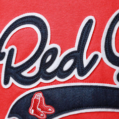 MLB Boston Red Sox Soft as a Grape Women's Plus Size Side Split Pullover Hoodie