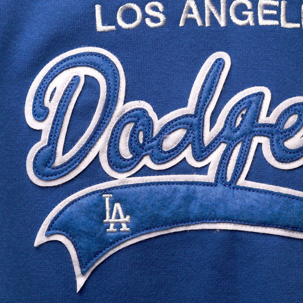 MLB Los Angeles Dodgers Soft as a Grape Women's Plus Size Side Split Pullover Hoodie