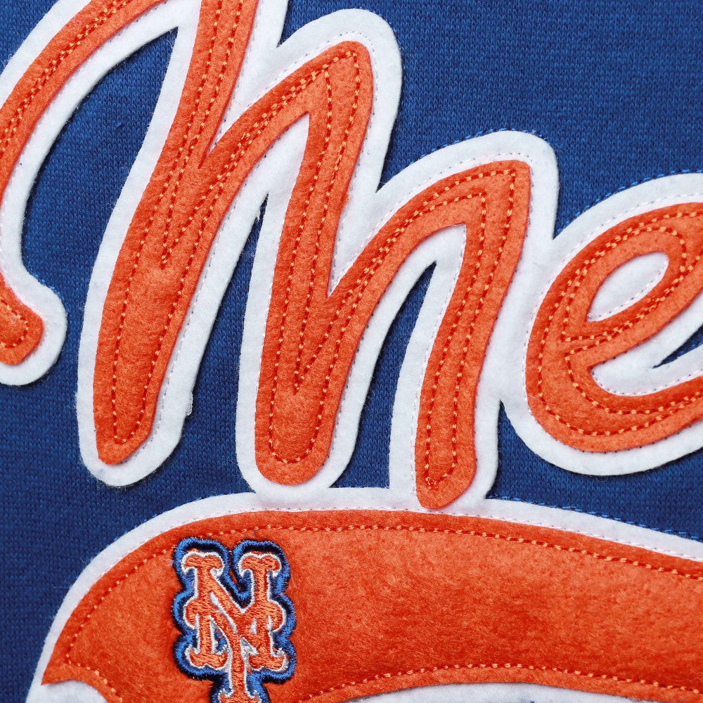 MLB New York Mets Soft as a Grape Women's Plus Size Side Split Pullover Hoodie