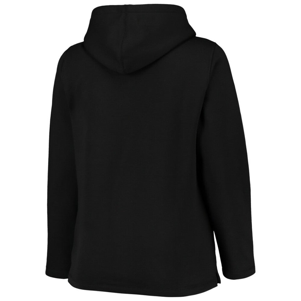 MLB Pittsburgh Pirates Soft as a Grape Women's Plus Size Side Split Pullover Hoodie