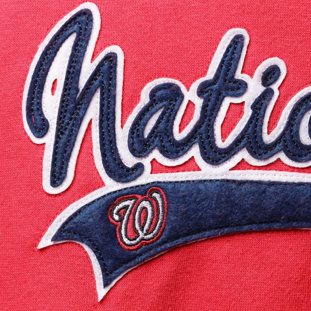 MLB Washington Nationals Soft as a Grape Women's Plus Size Side Split Pullover Hoodie