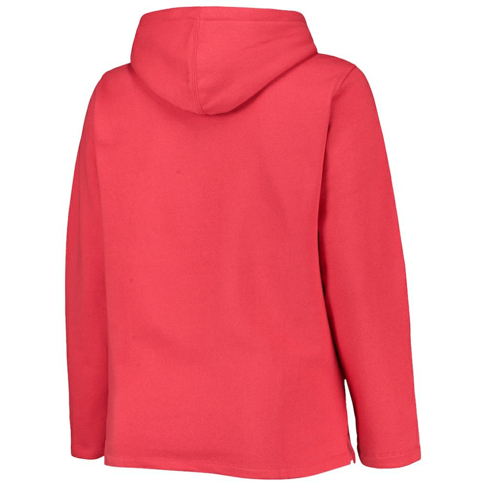 MLB Washington Nationals Soft as a Grape Women's Plus Size Side Split Pullover Hoodie