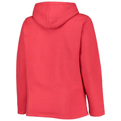 MLB Washington Nationals Soft as a Grape Women's Plus Size Side Split Pullover Hoodie