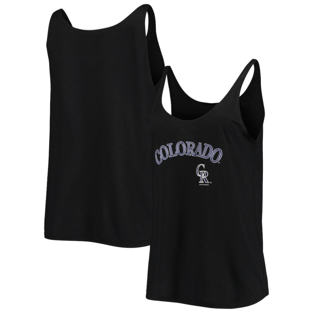 MLB Colorado Rockies Soft as a Grape Women's Slouchy Tank Top