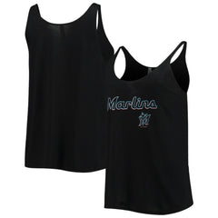 MLB Miami Marlins Soft as a Grape Women's Slouchy Tank Top