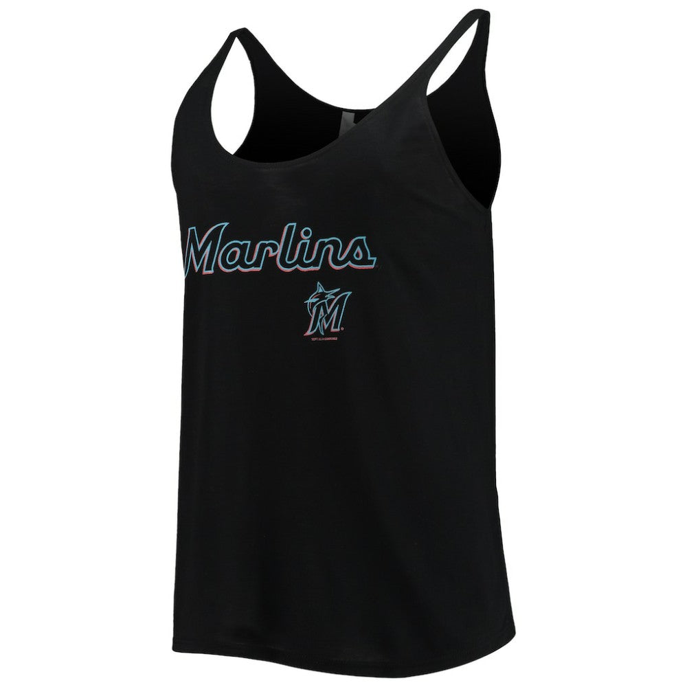 MLB Miami Marlins Soft as a Grape Women's Slouchy Tank Top