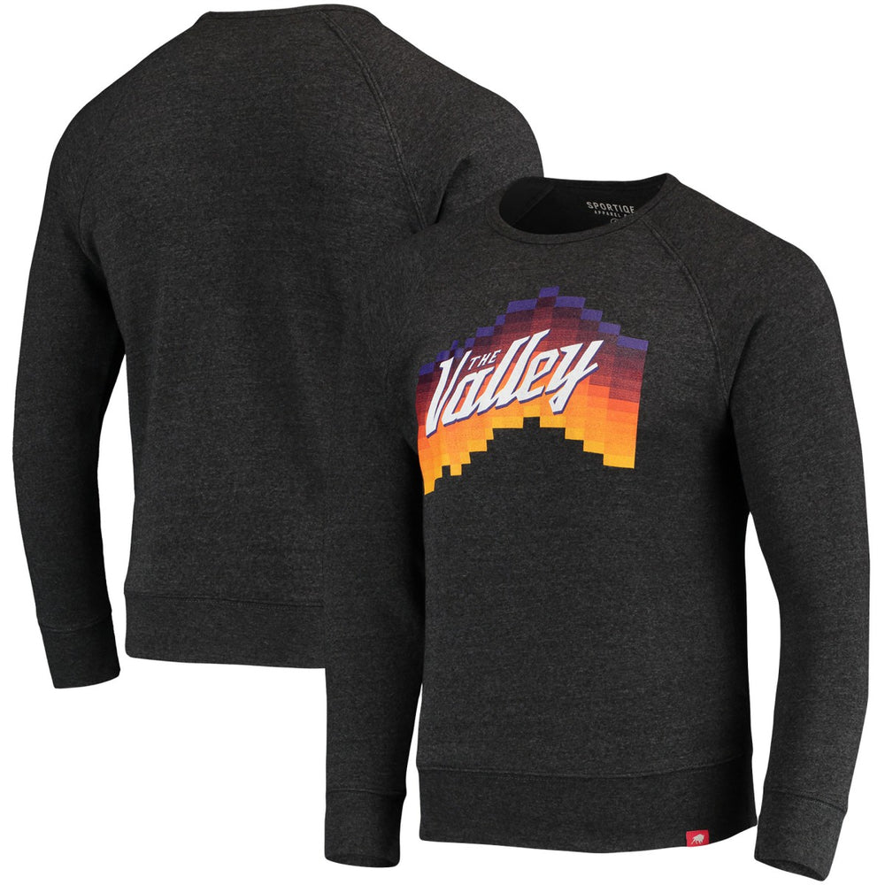NBA Phoenix Suns Sportiqe Harmon Raglan Tri-Blend Pullover Sweatshirt