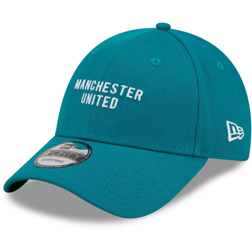 Manchester United New Era Seasonal 9FORTY Adjustable Hat - New Era Turquoise