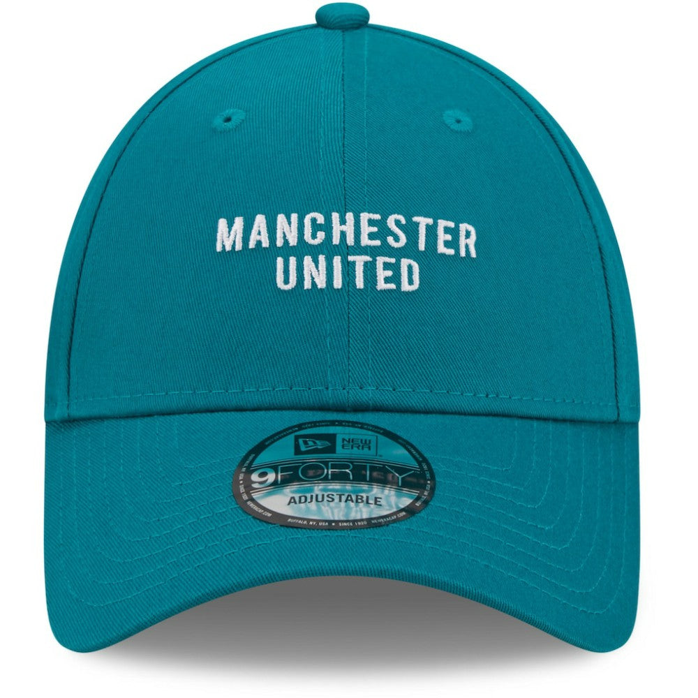 Manchester United New Era Seasonal 9FORTY Adjustable Hat - New Era Turquoise