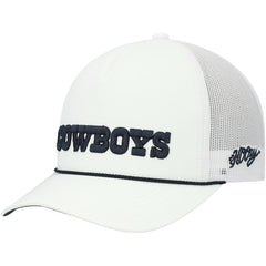HOOey Wordmark Rope Trucker Snapback Hat - Dallas Cowboys