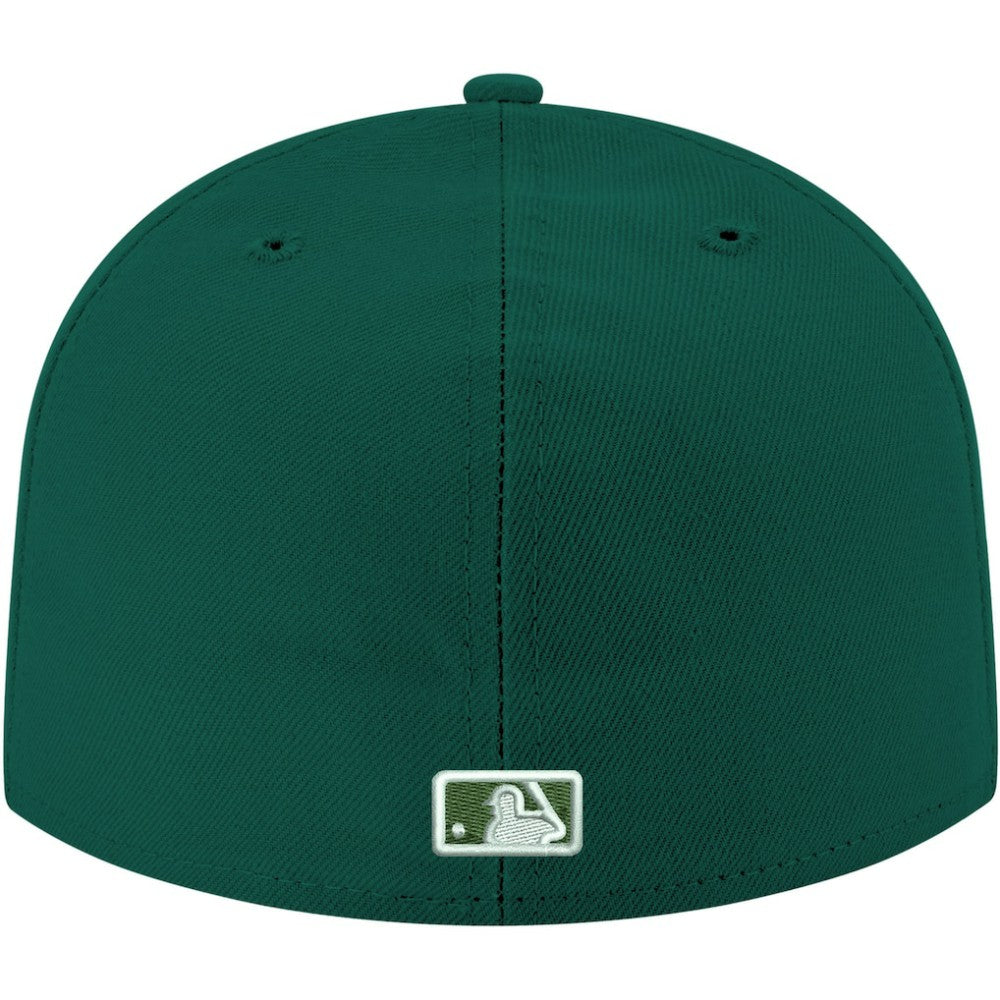 MLB Chicago Cubs New Era White Logo 59FIFTY Fitted Hat