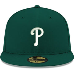 MLB Philadelphia Phillies New Era White Logo 59FIFTY Fitted Hat