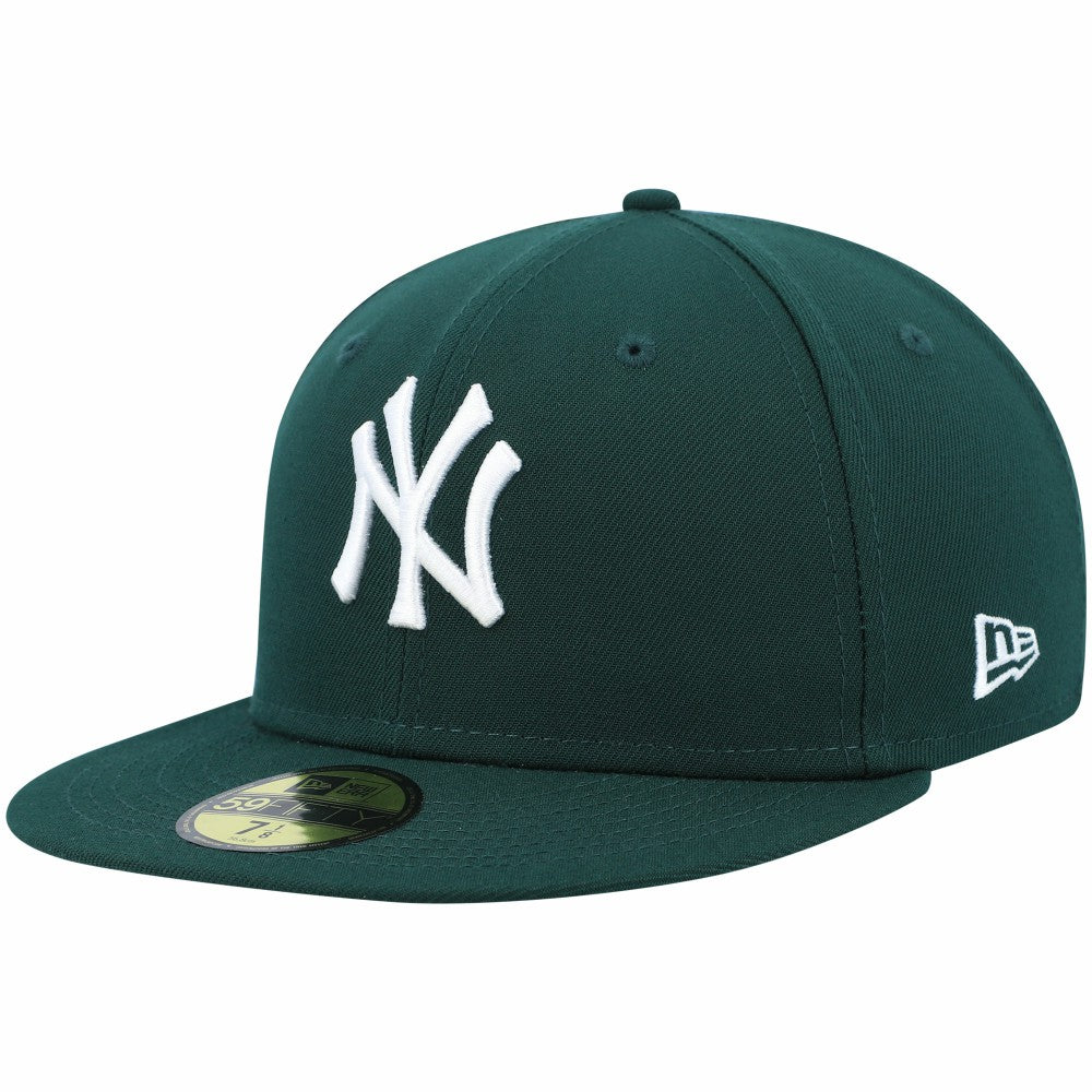 MLB New York Yankees New Era White Logo 59FIFTY Fitted Hat