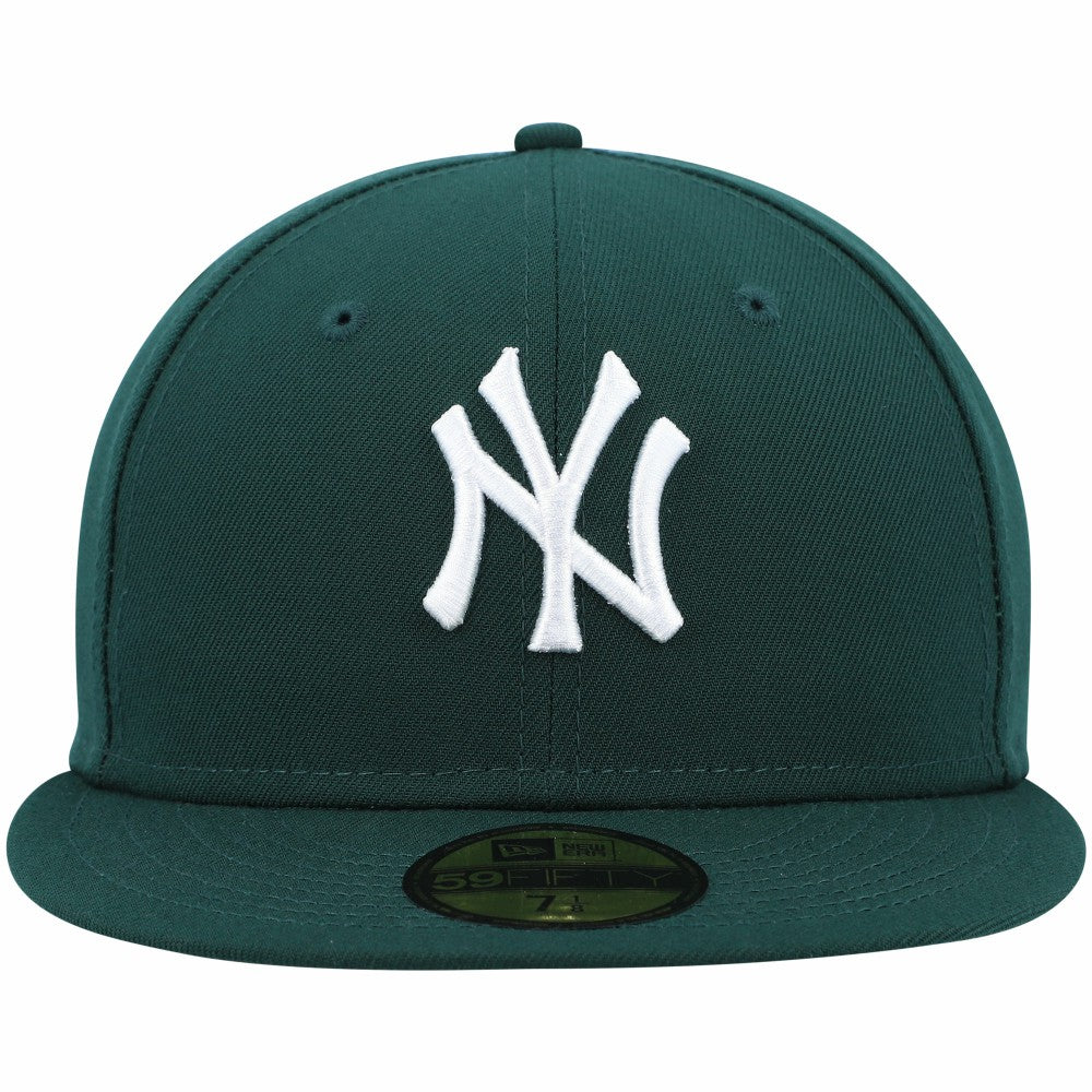 MLB New York Yankees New Era White Logo 59FIFTY Fitted Hat