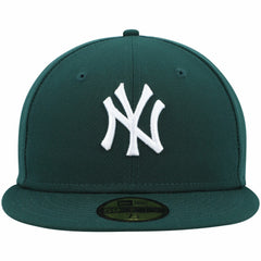 MLB New York Yankees New Era White Logo 59FIFTY Fitted Hat