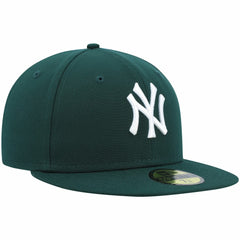 MLB New York Yankees New Era White Logo 59FIFTY Fitted Hat