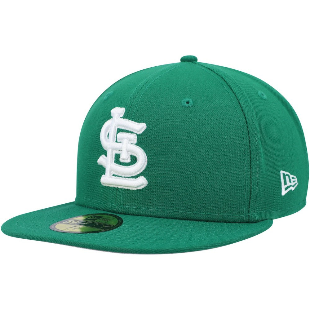 MLB St. Louis Cardinals New Era White Logo 59FIFTY Fitted Hat