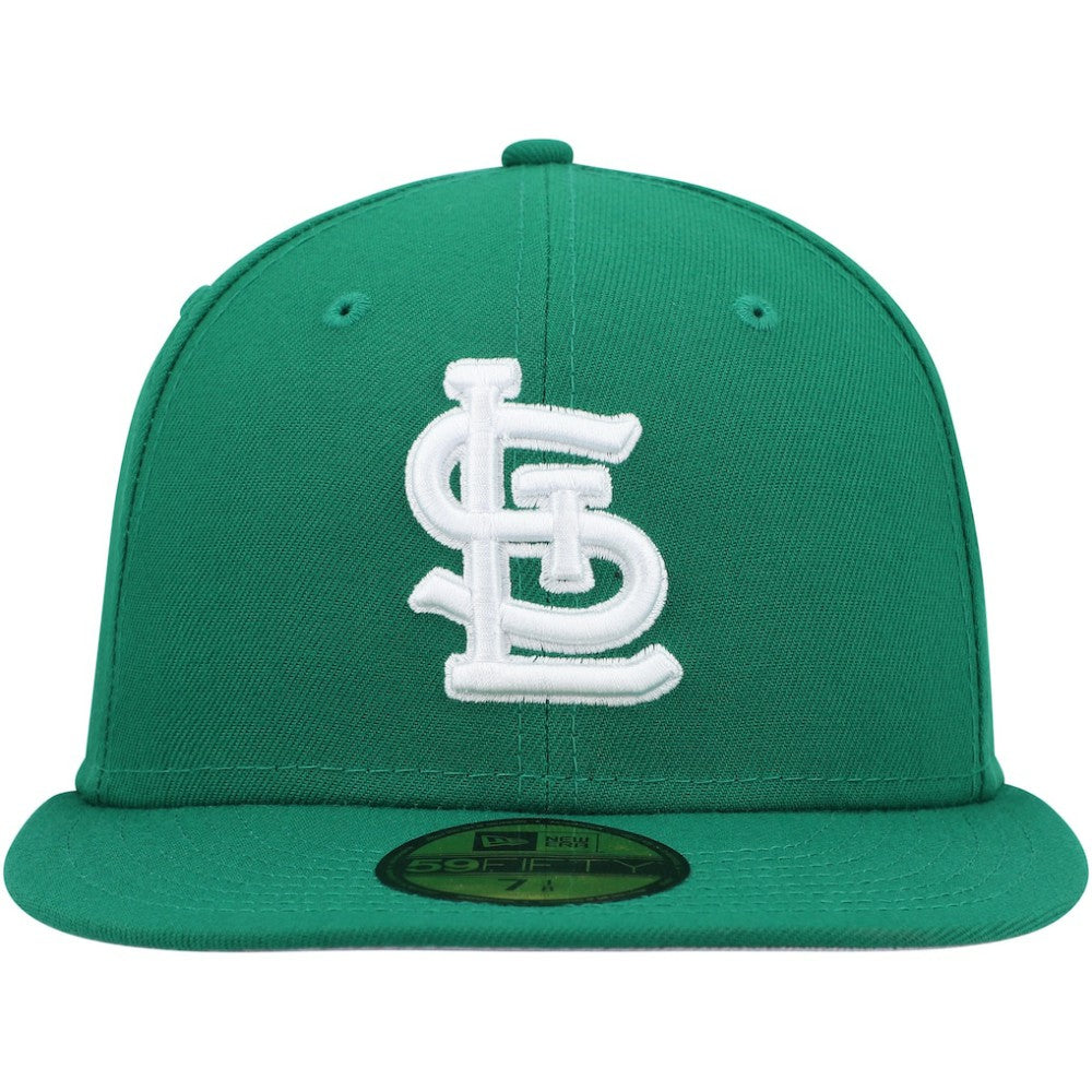 MLB St. Louis Cardinals New Era White Logo 59FIFTY Fitted Hat