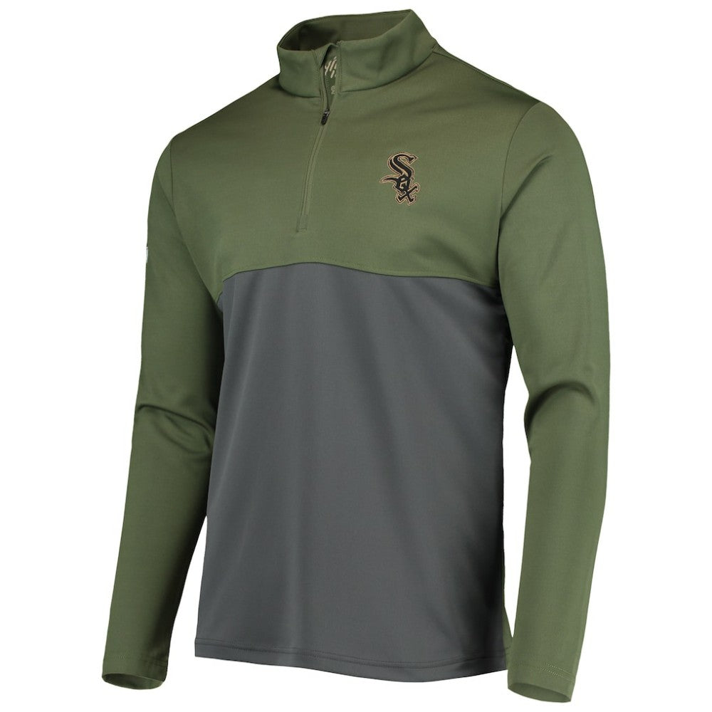MLB Chicago White Sox Levelwear Delta Pursue Quarter-Zip Jacket