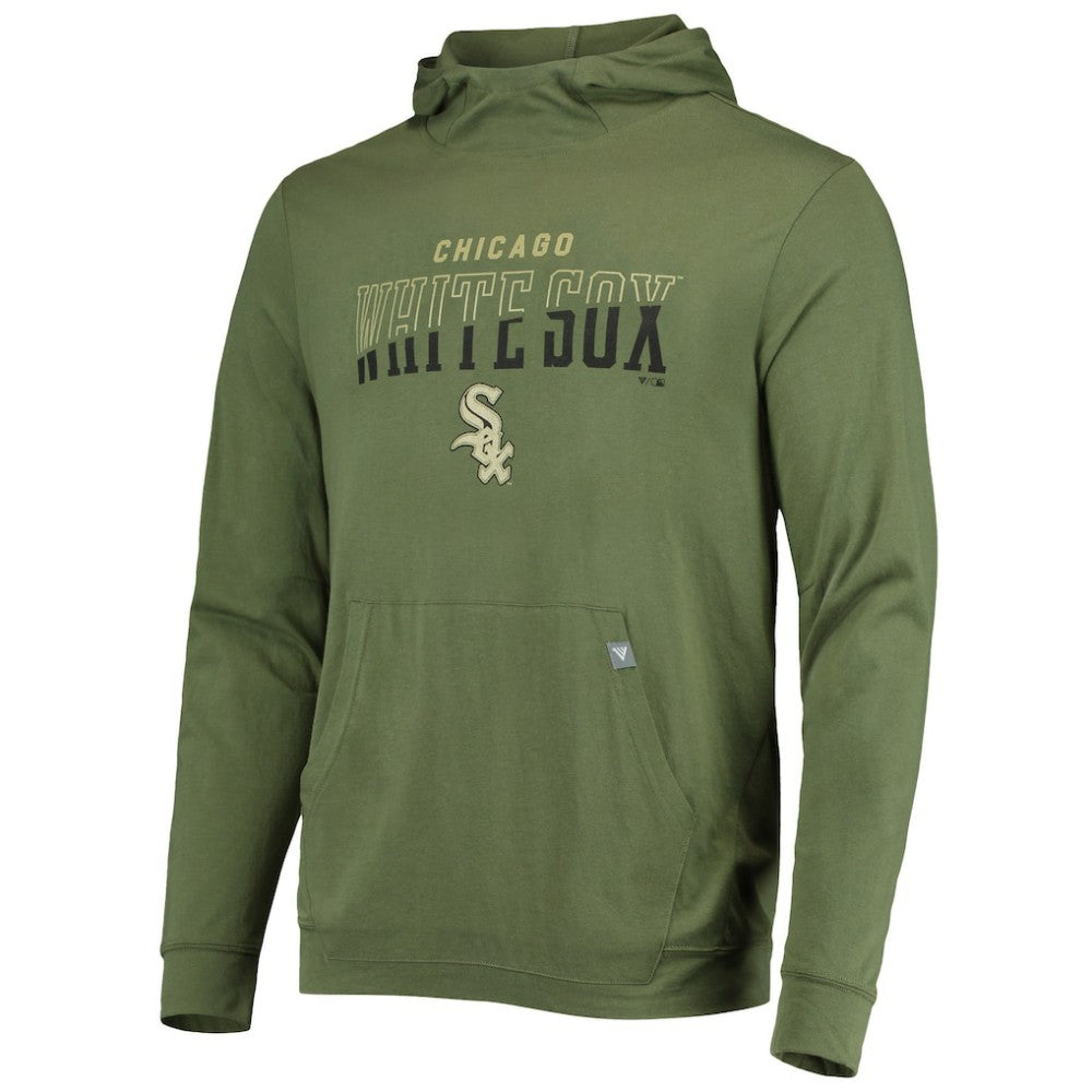 MLB Chicago White Sox Levelwear Delta Thrive Tri-Blend Pullover Hoodie