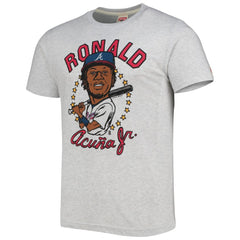 MLB Ronald Acuna Jr. Atlanta Braves Homage Caricature Tri-Blend T-Shirt