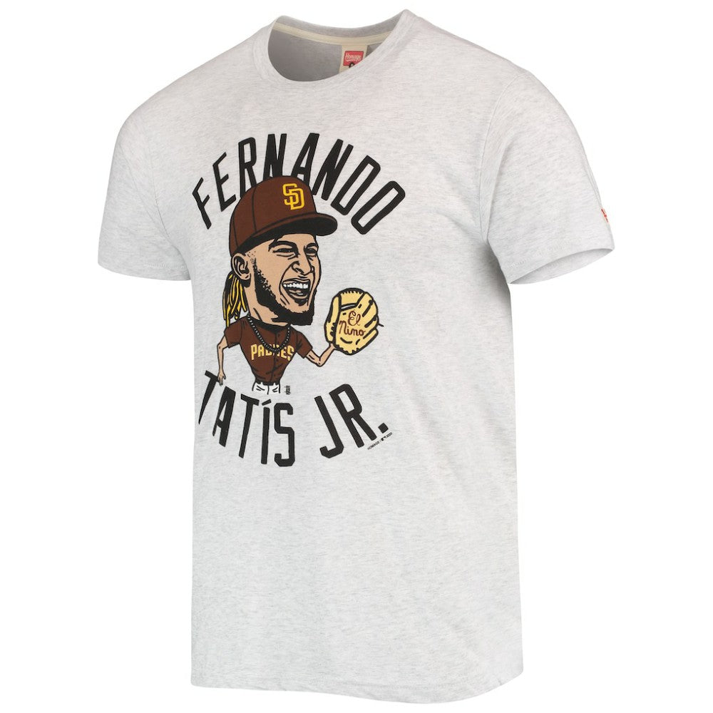 MLB Fernando Tatis Jr. San Diego Padres Homage Caricature Tri-Blend T-Shirt