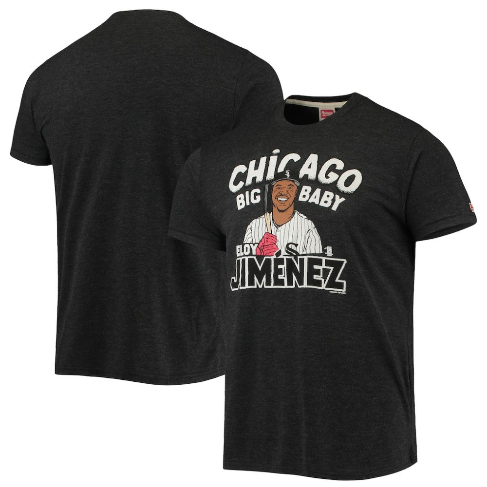 MLB Eloy Jimenez Chicago White Sox Homage Caricature Tri-Blend T-Shirt