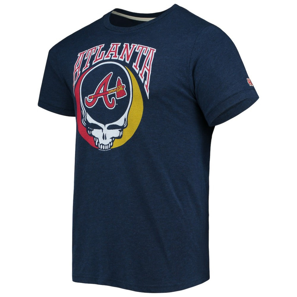 MLB Atlanta Braves Homage Grateful Dead Tri-Blend T-Shirt