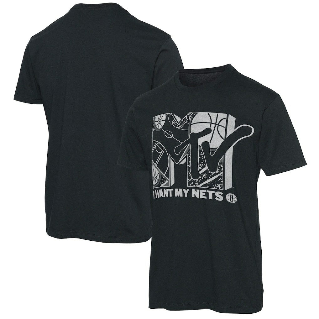 NBA Brooklyn Nets Junk Food NBA x MTV I Want My T-Shirt