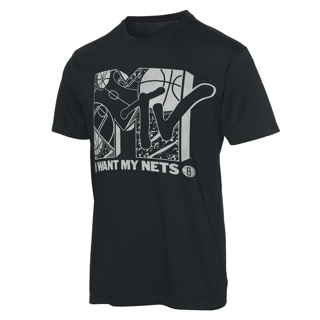 NBA Brooklyn Nets Junk Food NBA x MTV I Want My T-Shirt