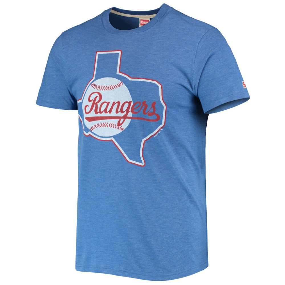 MLB Texas Rangers Homage Hand-Drawn Logo Tri-Blend T-Shirt