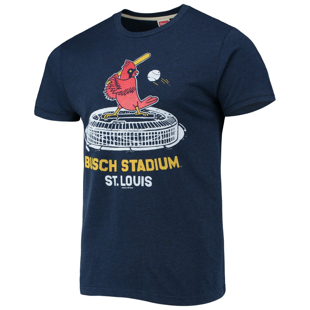 MLB St. Louis Cardinals Homage Busch Stadium Tri-Blend T-Shirt