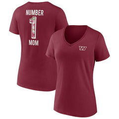 Women's Team Mother's Day V-Neck T-Shirt - Washington Commanders