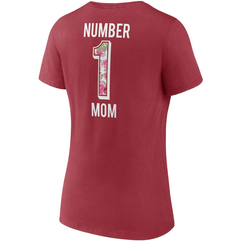 Women's Team Mother's Day V-Neck T-Shirt - Arizona Cardinals