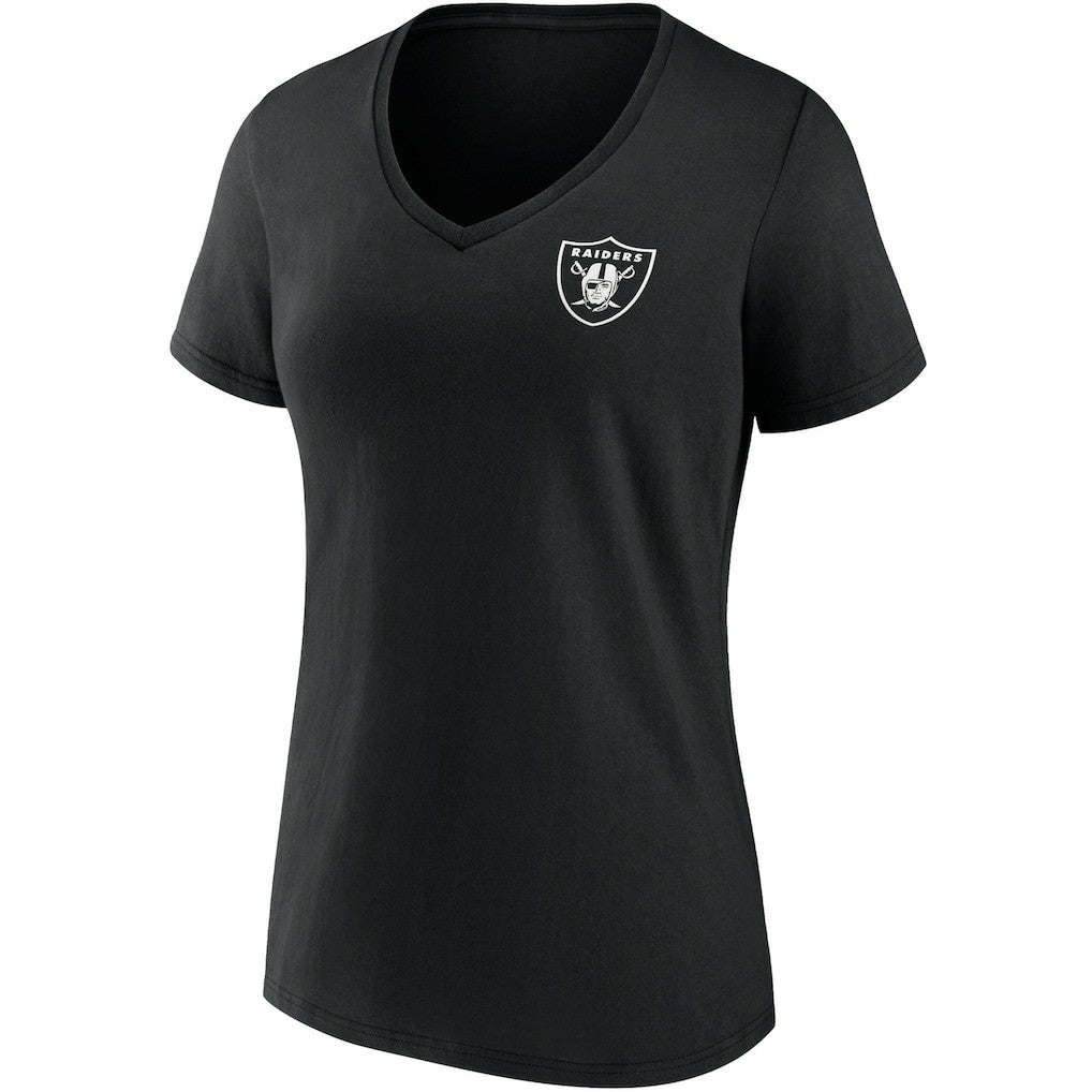 Women's Team Mother's Day V-Neck T-Shirt - Las Vegas Raiders