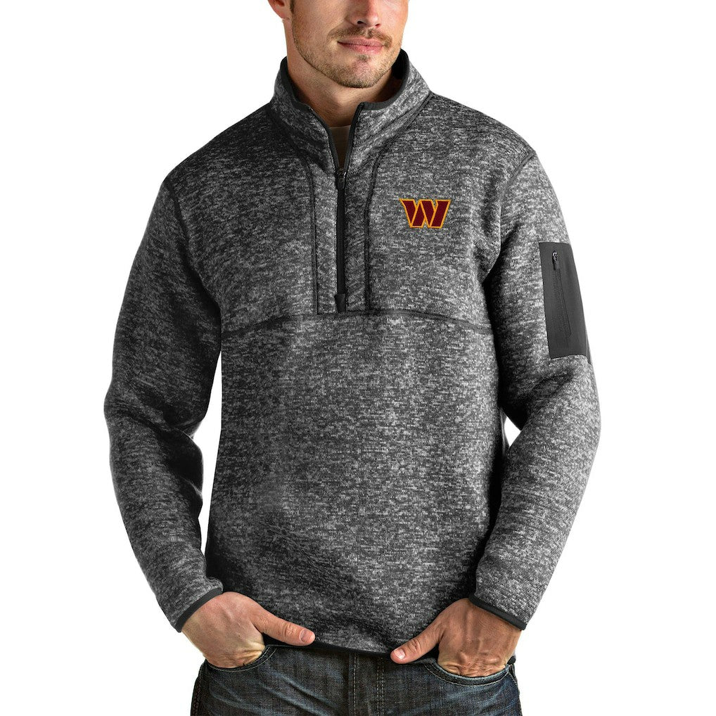 Antigua Fortune Quarter-Zip Pullover Jacket - Washington Commanders
