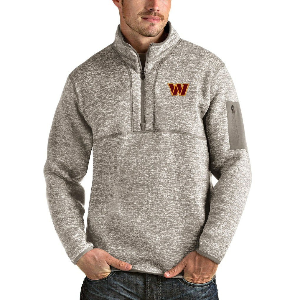 Antigua Fortune Quarter-Zip Pullover Jacket - Washington Commanders