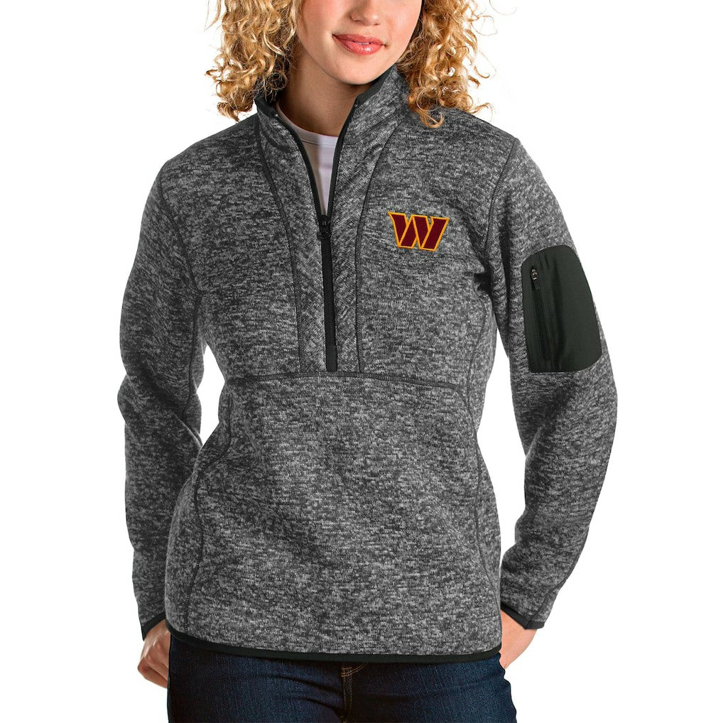Antigua Women's Fortune Quarter-Zip Pullover Jacket - Washington Commanders