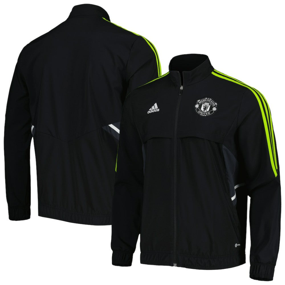 Manchester United Presentation AEROREADY Full-Zip Jacket - Adidas Black