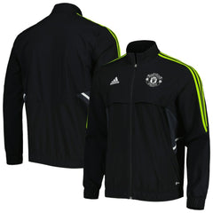 Manchester United Presentation AEROREADY Full-Zip Jacket - Adidas Black