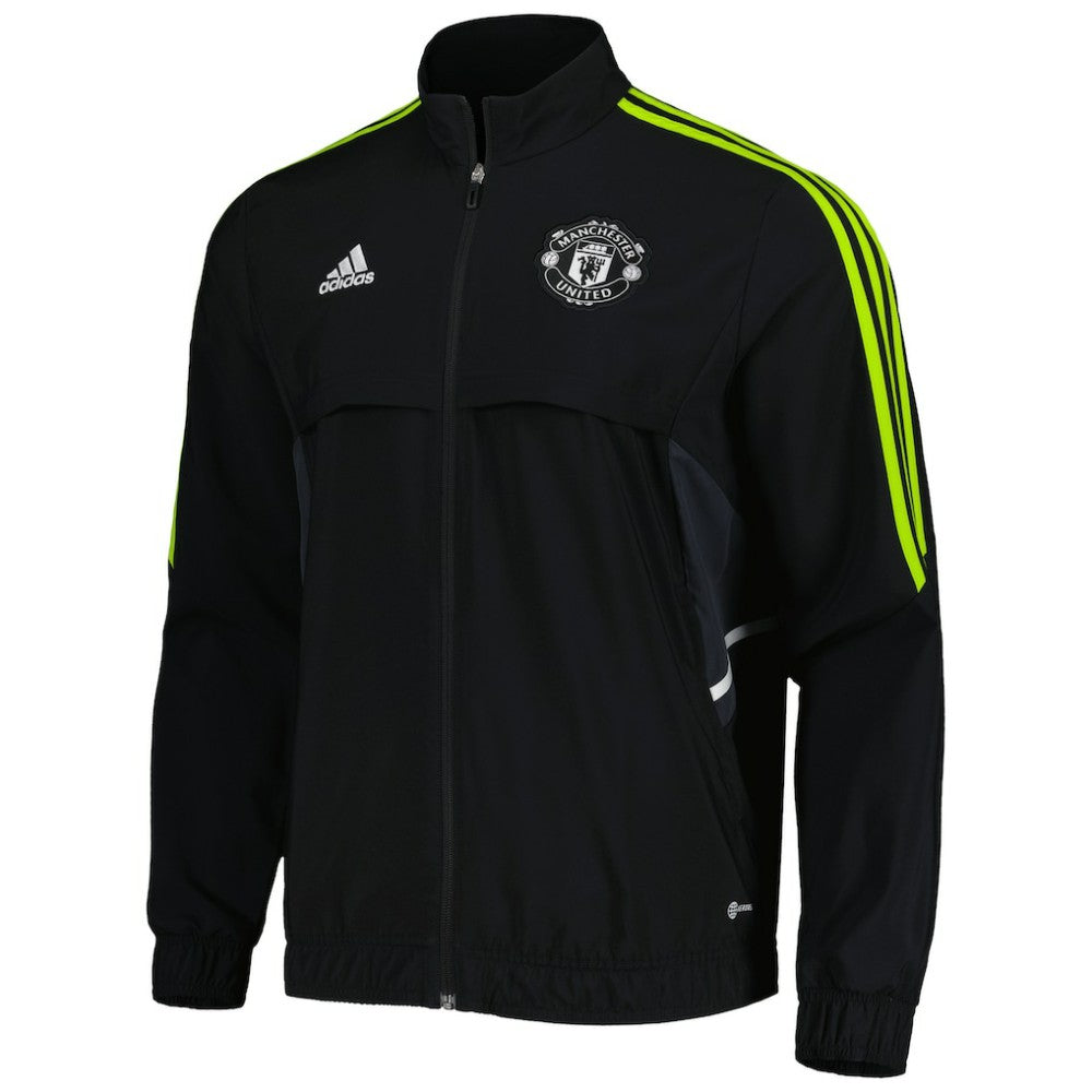 Manchester United Presentation AEROREADY Full-Zip Jacket - Adidas Black