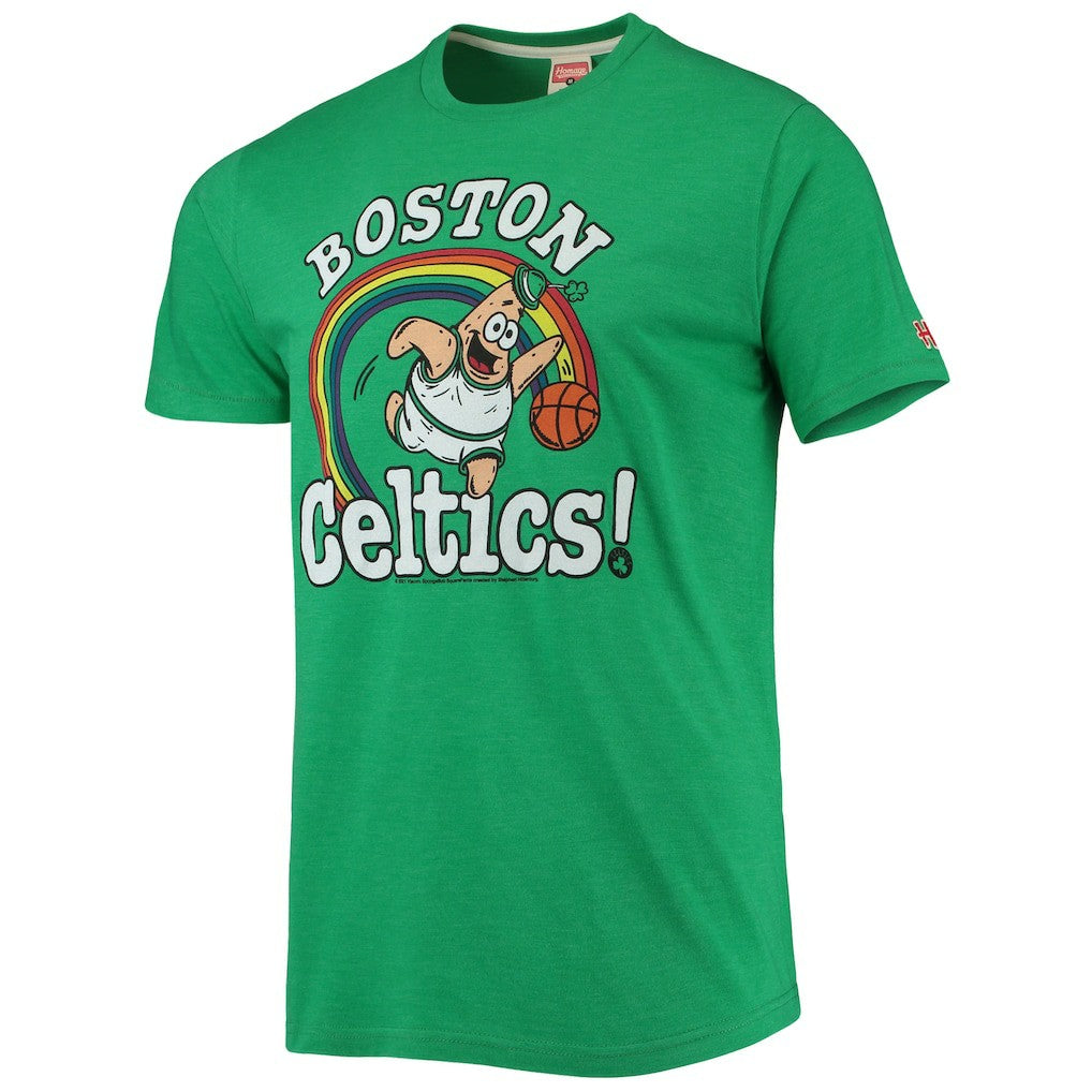 NBA Boston Celtics Homage NBA x Spongebob Collab Tri-Blend T-Shirt