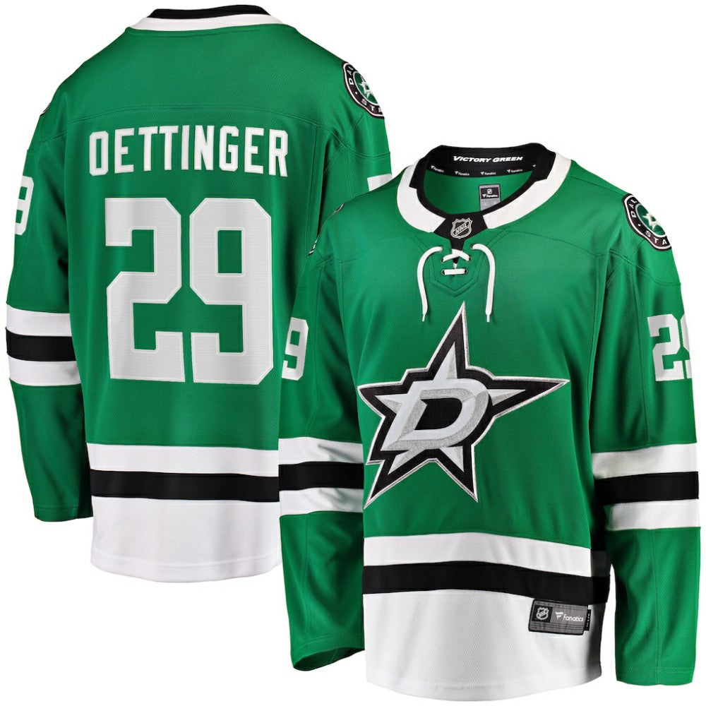 NHL Kelly Green Jake Oettinger Dallas Stars Fanatics Home Breakaway Player Jersey